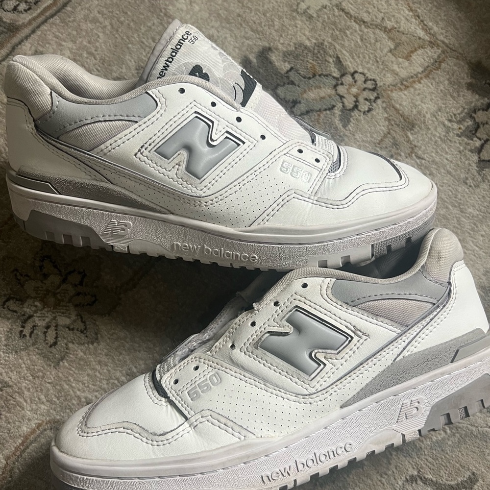 New Balance 550 White and Gray